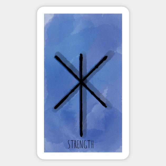 Bind Rune: Strength Sticker by neetaujla